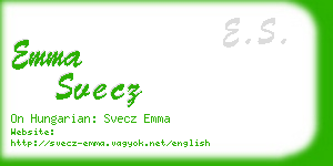 emma svecz business card